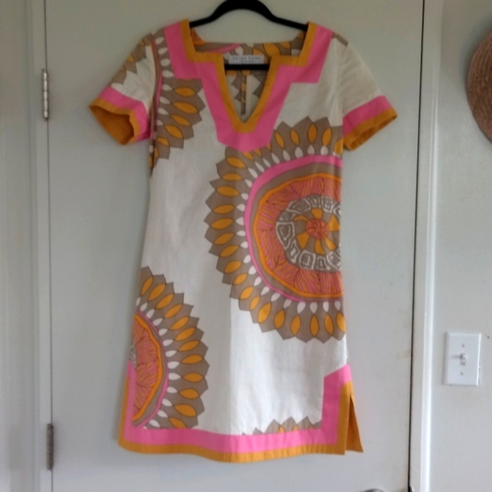 Trina Turk Retro Cotton Mod Kaftan Mini
